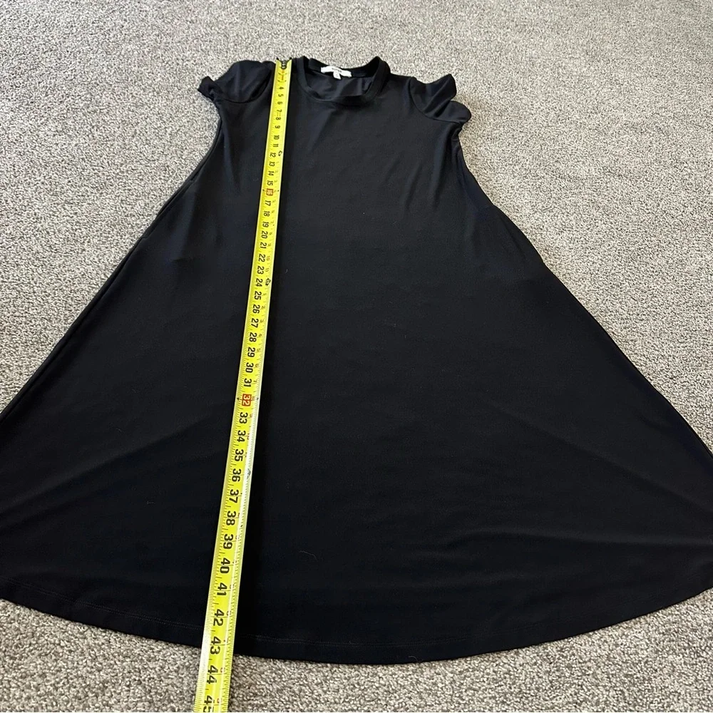 Sympli Fit & Flare Dress Short Sleeve Black Size 6 - Picture 10 of 11